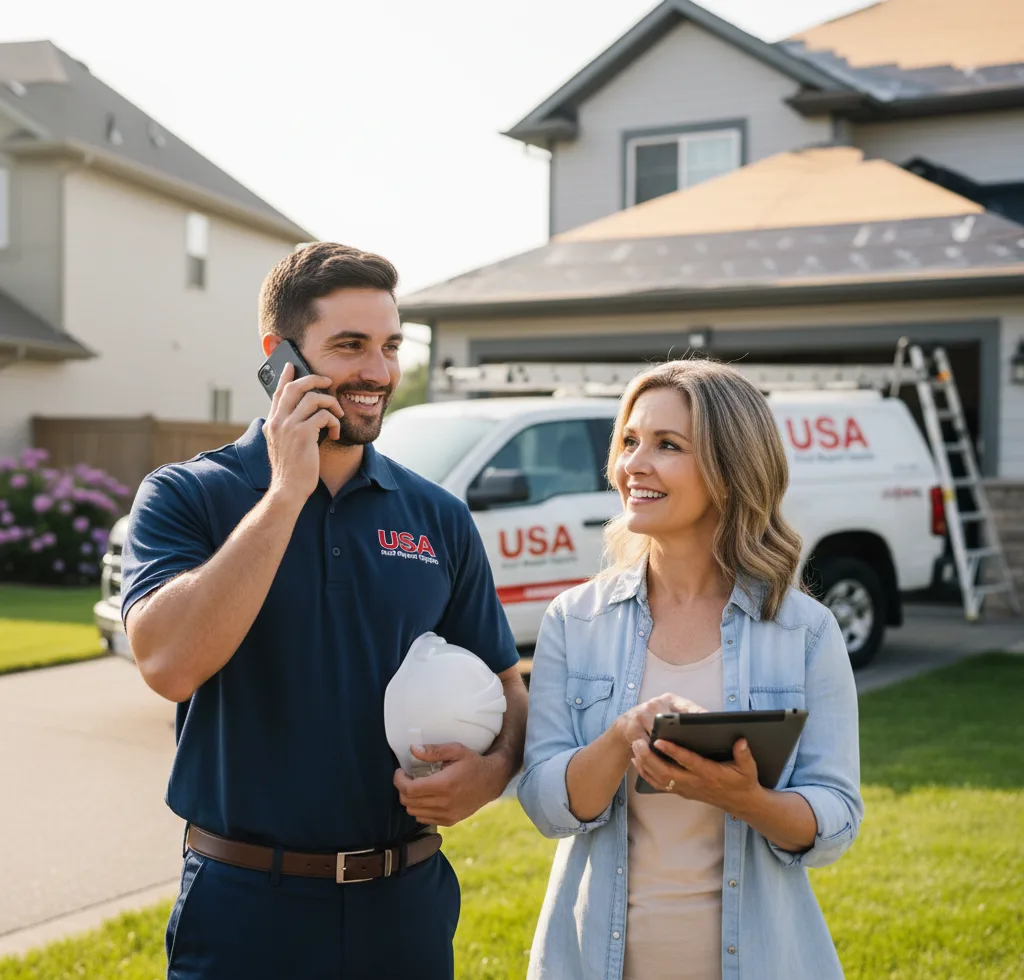 USA Roof Repair Experts customer support in Eddy